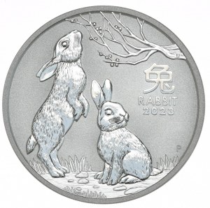 Australia, Lunar III, 2023, 2oz., Year of the Rabbit