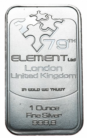 Bar 79 Element, 1oz., 9999 silver