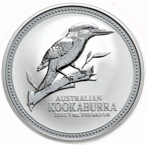 Austrália, Kookaburra, 2003, 1oz., Ag 999