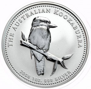 Australia, Kookaburra, 2005, 1oz., Ag 999