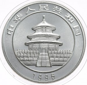 Cina, 10 yuan, 1995, Panda, 1oz.