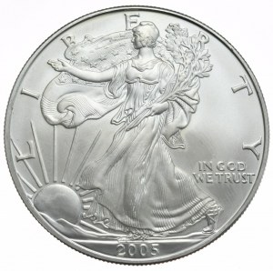 États-Unis, 1 dollar, 2005, 1 oz, argent fin