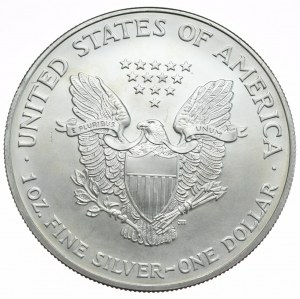 USA, 1 dolar, 2005, 1 oz, ryzí stříbro