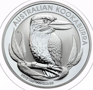 Austrália, Kookaburra, 2012, 1oz.