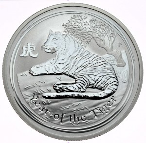 Austrália, Rok tigra, 2010, 1oz., Lunar II