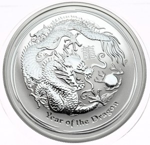 Australia, Lunar II, Year of the Dragon, 2012, 1oz.