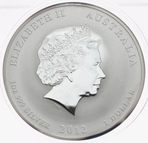 Australie, Lunar II, Année du Dragon, 2012, 1oz.