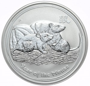 Austrálie, rok myši, 2008, 1oz.