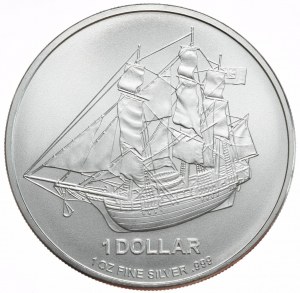Cookovy ostrovy, 1 dolar, 2009, HMS Bounty