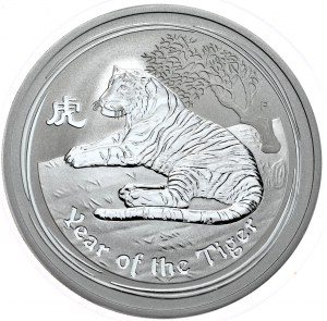 Australia, Lunar II, Year of the Tiger, 2010, 2oz.