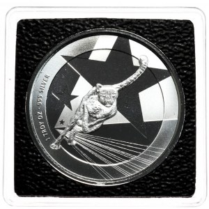 Kamerun, 500 Franków, 2019r. 1oz., Gepard