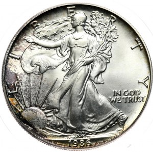 USA, Liberty Silver Eagle 1986 dolár, 1 oz, 999 AG unca