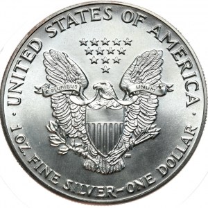 USA, dolar Liberty Silver Eagle 1986, 1 oz, uncja 999 AG