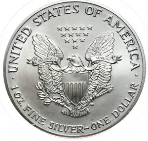 USA, Aquila d'argento Liberty 1990, 1 oz, 999 AG oncia