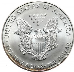 USA, 1 dolar, 1994, 1 oz, ryzí stříbro