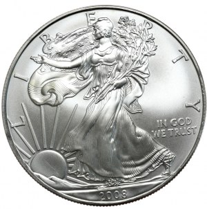 USA, Liberty Silver Eagle 2008 dollar, 1 oz, 999 AG ounce