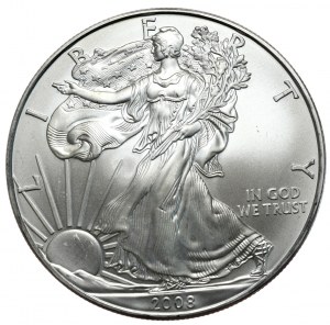 USA, Liberty Silver Eagle 2008 dollar, 1 oz, 999 AG once