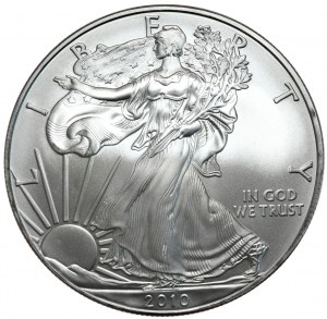 USA, Liberty Silver Eagle Dollar 2010, 1 Unze, 999 AG Unze