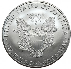 USA, Liberty Silver Eagle dollar 2010, 1 oz, 999 AG once