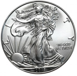 USA, Liberty Silver Eagle 2018 dollar, 1 oz, 999 AG ounce