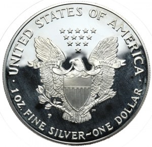 USA, 1 Dollar, 1995, PROOF, 1 oz, fine silver,