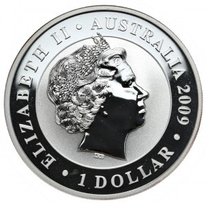 Austrália, koala 2009, 1 oz, 1 oz Ag 999
