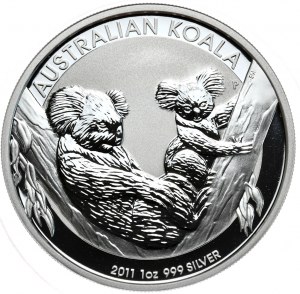 Australia, koala 2011, 1 oz, 1 oz Ag 999
