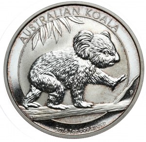Austrália, koala 2016, 1 oz, 1 oz Ag 999