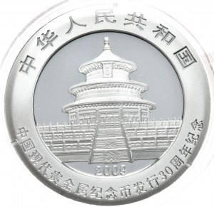 Chine, Panda, 2009, 1oz. 30e anniversaire