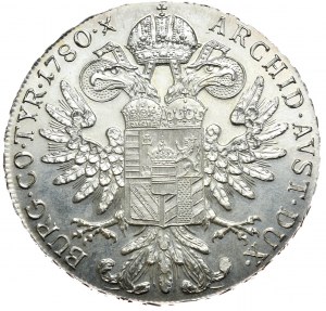 Austria, Maria Teresa, tallero 1780, nuovo conio