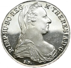 Autriche, Marie-Thérèse, thaler 1780, nouvelle frappe