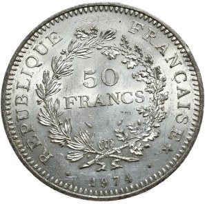 Francja, 50 franków, 1974r., Herkules