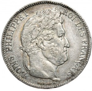 Francia, 5 Franchi, 1841, W.