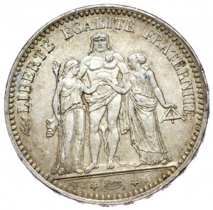 France, 5 francs, 1873. A, Hercules