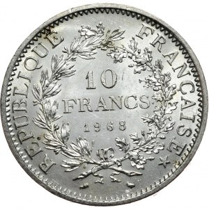 Francja, 10 franków, 1968r., Herkules