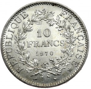 Francja, 10 franków, 1970r., Herkules