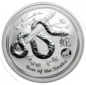 Australia, Year of the Snake 2013, 1 oz, 1 oz Ag 999, Privy Mark lion