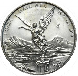 Messico, Libertad 1997, 1 oz, 999 AG oncia, annata rara