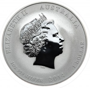Australia, Rok Konia 2014, 1 oz, 1 uncja Ag 999