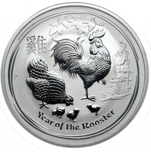 Australia, Year of the Rooster 2017, 1 oz, 1 oz Ag 999