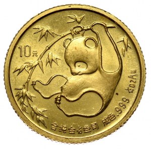 Chiny, panda 1985, 1/10 oz, Au 999