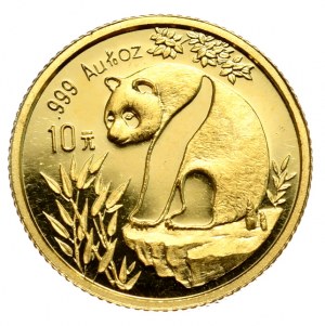 Čína, panda 1993, 1/10 oz, Au 999