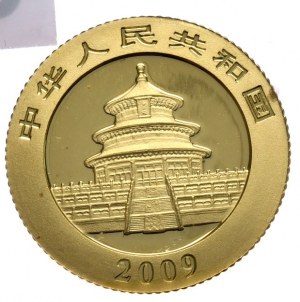 Chine, Panda, 1/10 oz Au, 2009.