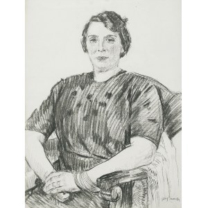 Józef MEHOFFER (1869-1946), Portret kobiety