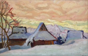 Emil KRCHA (1894-1972), Wioska na Podhalu - Tatary