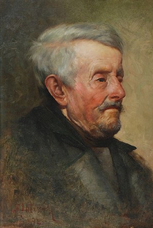 Sigmund LITWIN (1867-?), Portret mężczyzny, 1892