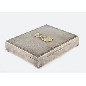 Pudełko na cygara z herbem Jastrzębiec