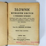Zbigniew Zaturski - Słownik wyrazów obcych z podaniem wymowy - Lwów 1926