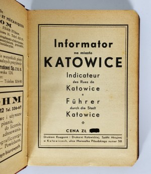 Antoni Zborowski , K. Motyka - Informator for the city of Katowice - Katowice 1935