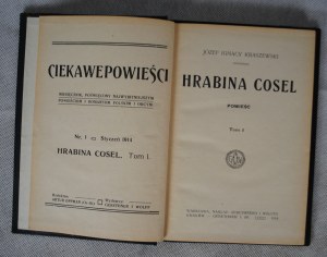 Jozef Ignacy Kraszewski - Hrabina Cosel [volumes I,II,III] - Warsaw 1914